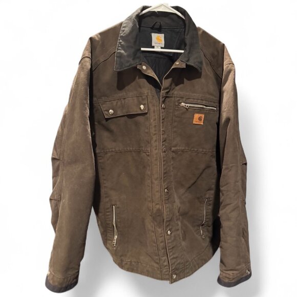 Vtg Carhartt Men’s J285 Sandstone Ridge Coat Brown Great Condition
Size 2XL Y2K - Picture 1 of 14